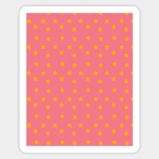 Abdulkareem | Pink and Yellow Stars Pattern Sticker